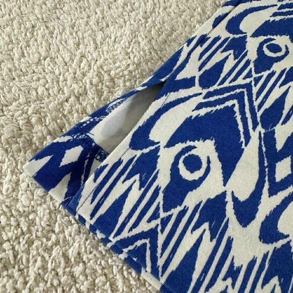 Hatley Dress Womens size Small petite Ikat Print Shift cotton blend embroidered - Picture 7 of 13